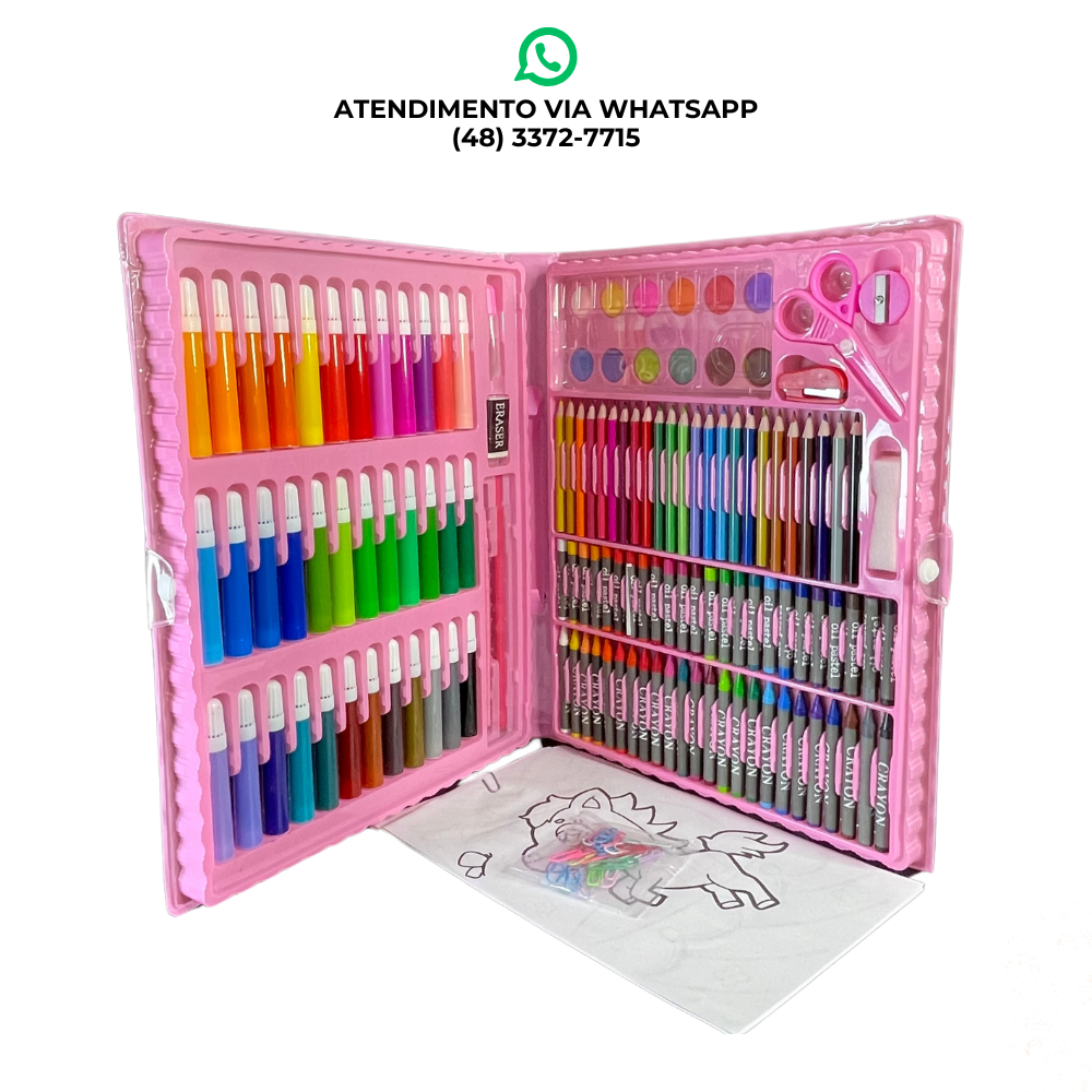 MALETA DE PINTURA GRANDE 150PÇS