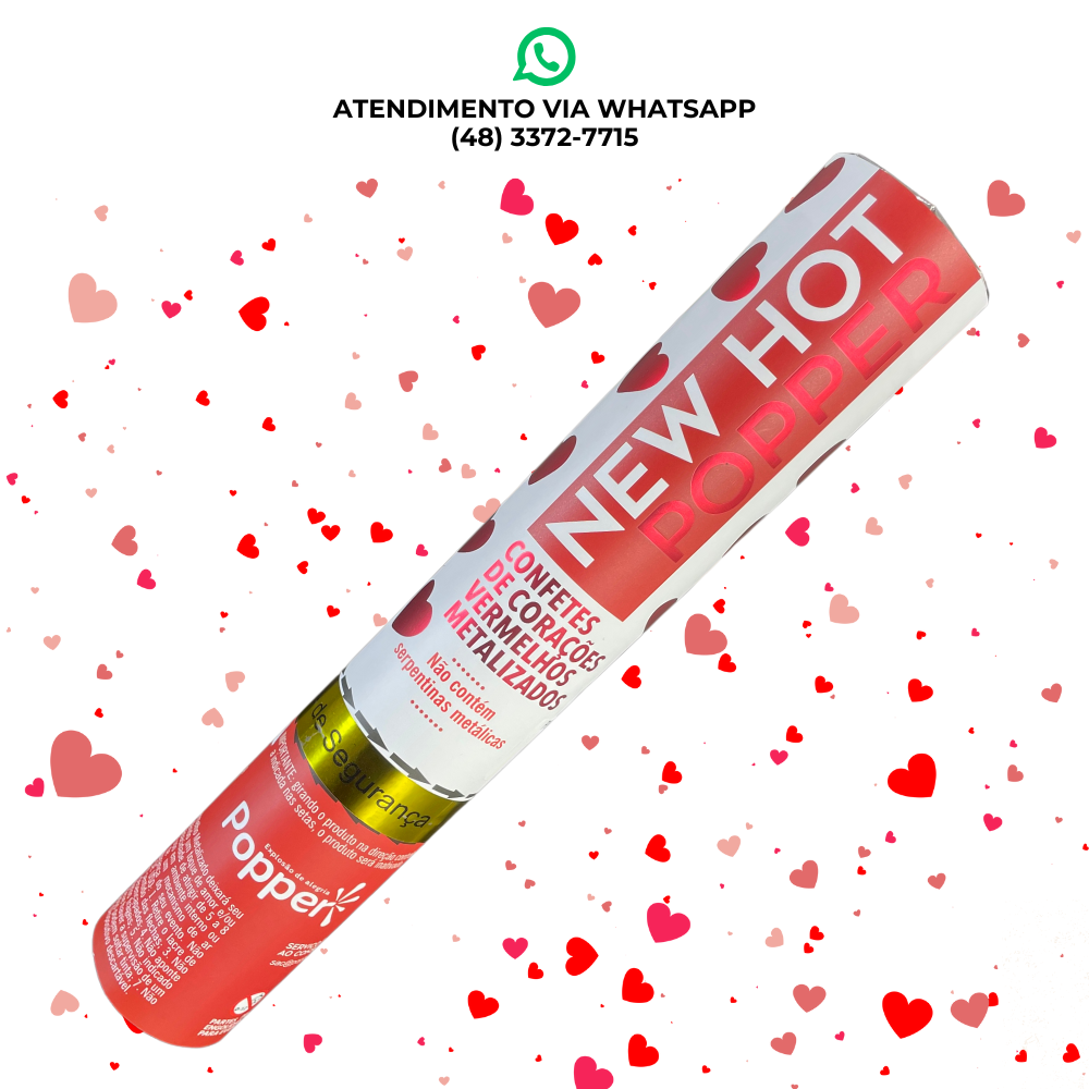 CONFETES DE CORAÇÕES VERMELHOS METALIZADOS