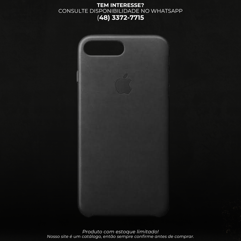Capa Aveludada Case Preta para iPhone – Proteção e Estilo