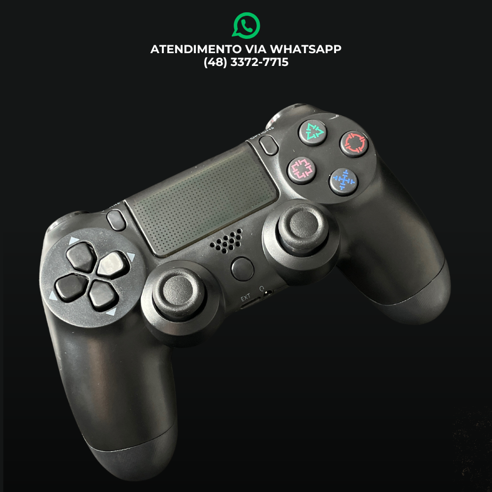 CONTROLE PS4 – RECARREGÁVEL