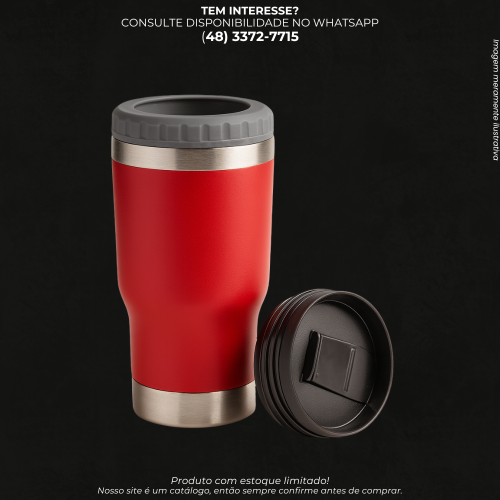 Copo Térmico 2 em 1 Porta Long Neck Bebidas Geladas