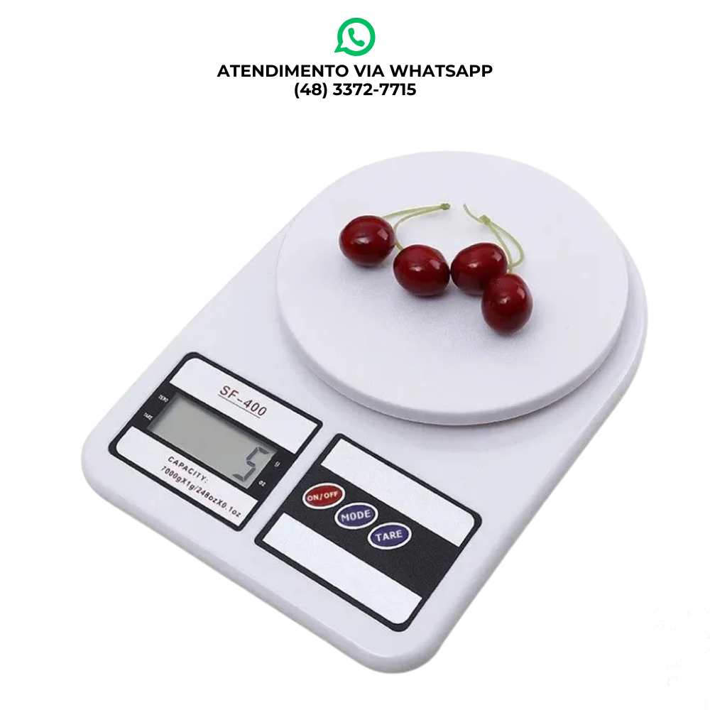 BALANÇA DE COZINHA DIGITAL SF-400 - ATÉ 10KG