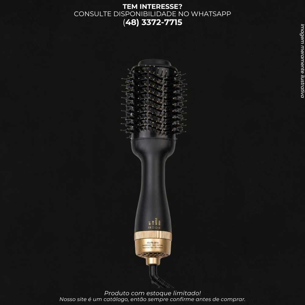 Escova de Ar Quente 1500W Modeladora e Secadora para Cabelos-MO-F5-220V