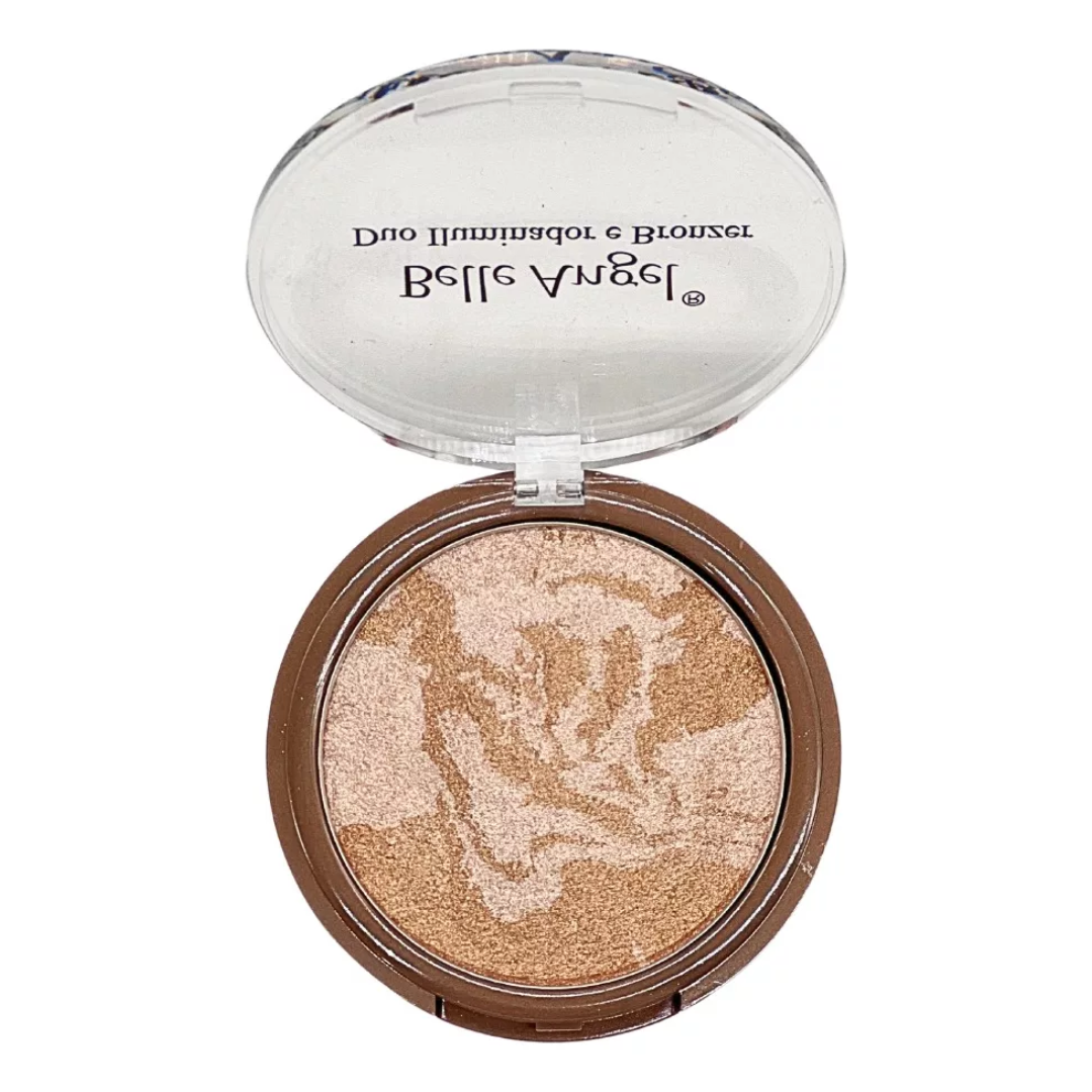 Paleta Duo Iluminador Bronzer Belle Angel