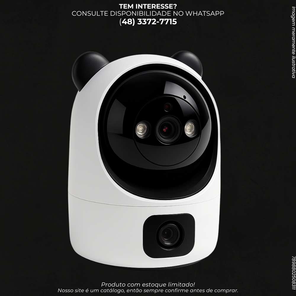 Câmera IP Smart Wi-Fi com Visão Noturna e Áudio Bidirecional