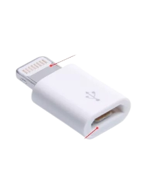 Adaptador Micro USB Femea X Lightning