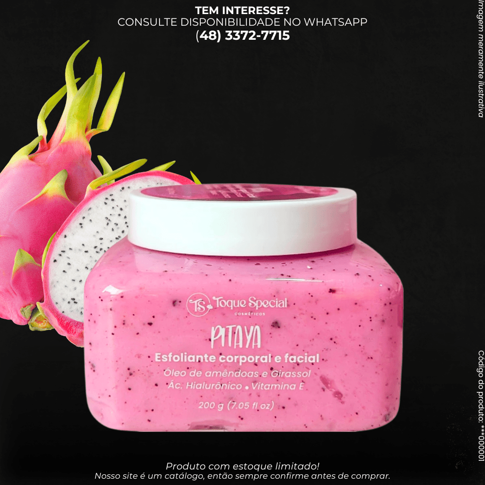 Esfoliante Corporal e Facial Pitaya 200g - G POWER