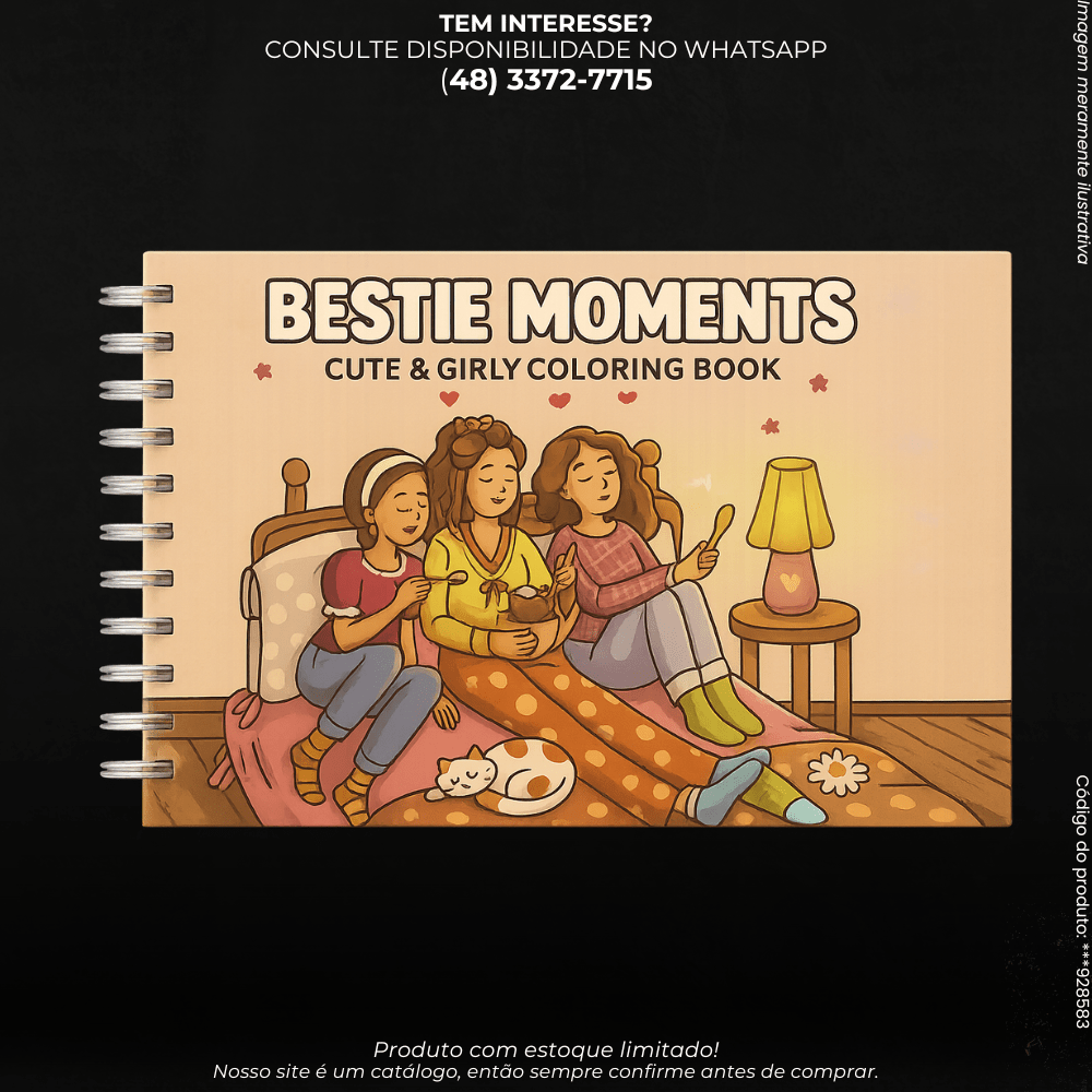 Livro de Colorir Infantil Bestie Moments - G POWER