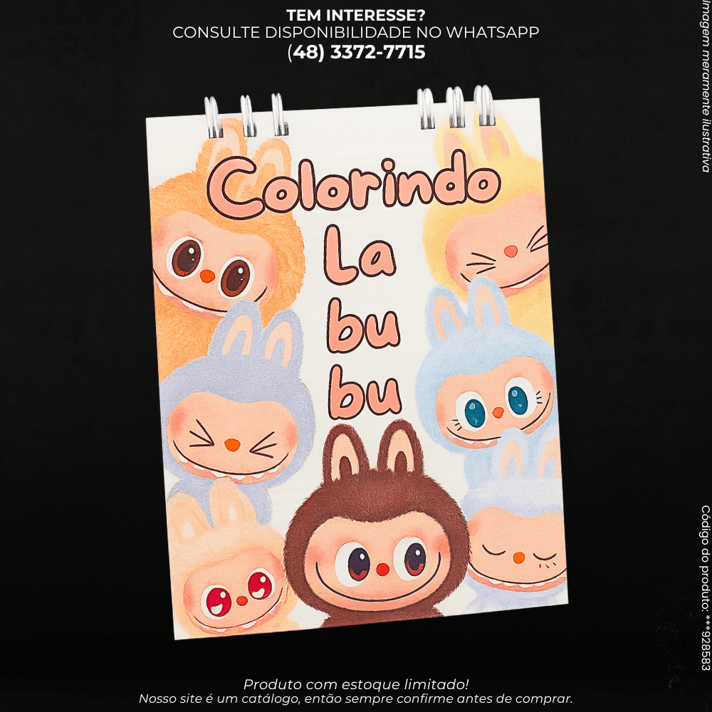 Livro de Colorir Infantil Labubu - G POWER