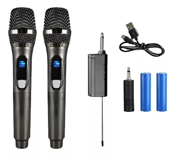 Kit 2 Microfones Dinâmico Sem Fio Profissional - G POWER