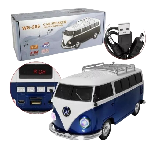 Caixa De Som Portátil Kombi Usb Cartão Sd - G POWER