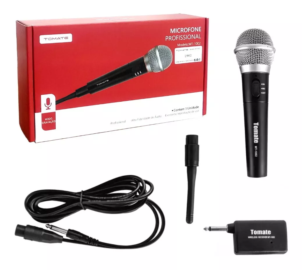 Microfone Sem Fio Profissional Tomate - G POWER