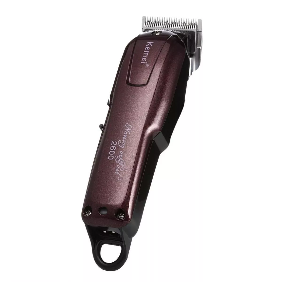 Máquina de Cabelo Kemei KM-2600 - Bordô - 220V - G POWER