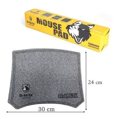 Mouse Pad Gamer Hunter Cinza - G POWER