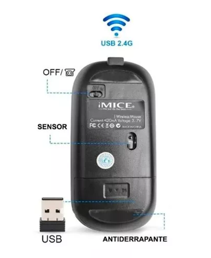 Mouse Sem Fio E-1300pro - G POWER