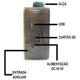Caixa Som Rádio Retrô A3199 - G POWER