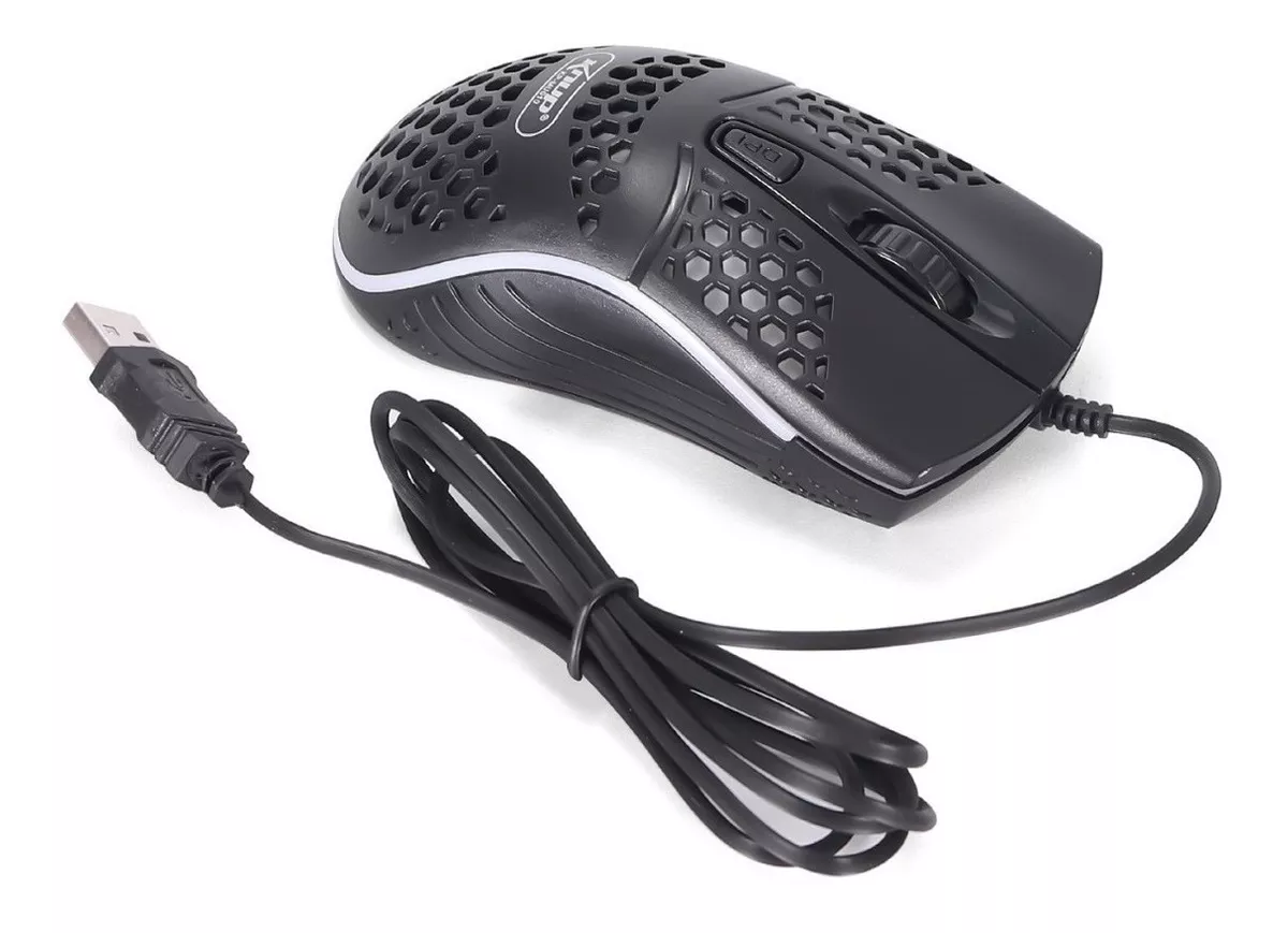 Mouse Gamer Usb Led Knup Com Fio Rgb Ultra - G POWER