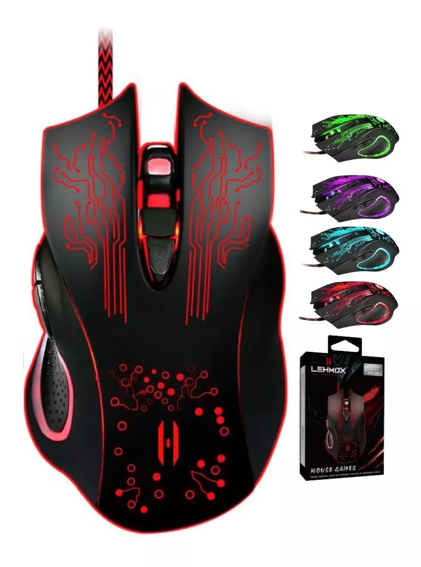 Mouse Gamer Com 6 Botões Ley-x9 - G POWER
