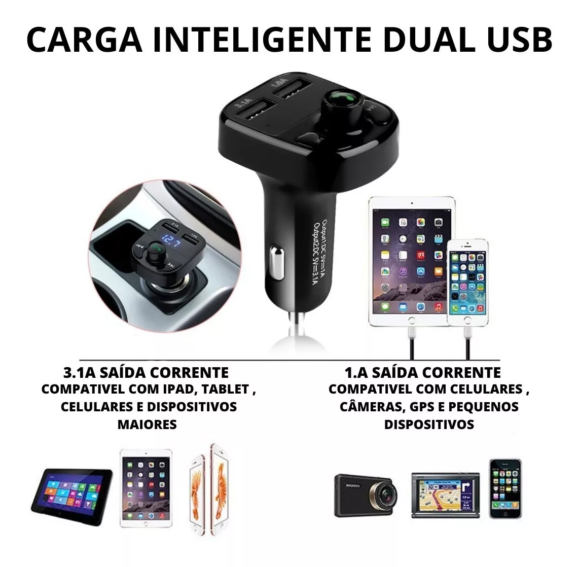 Adaptador Transmissor BT x8