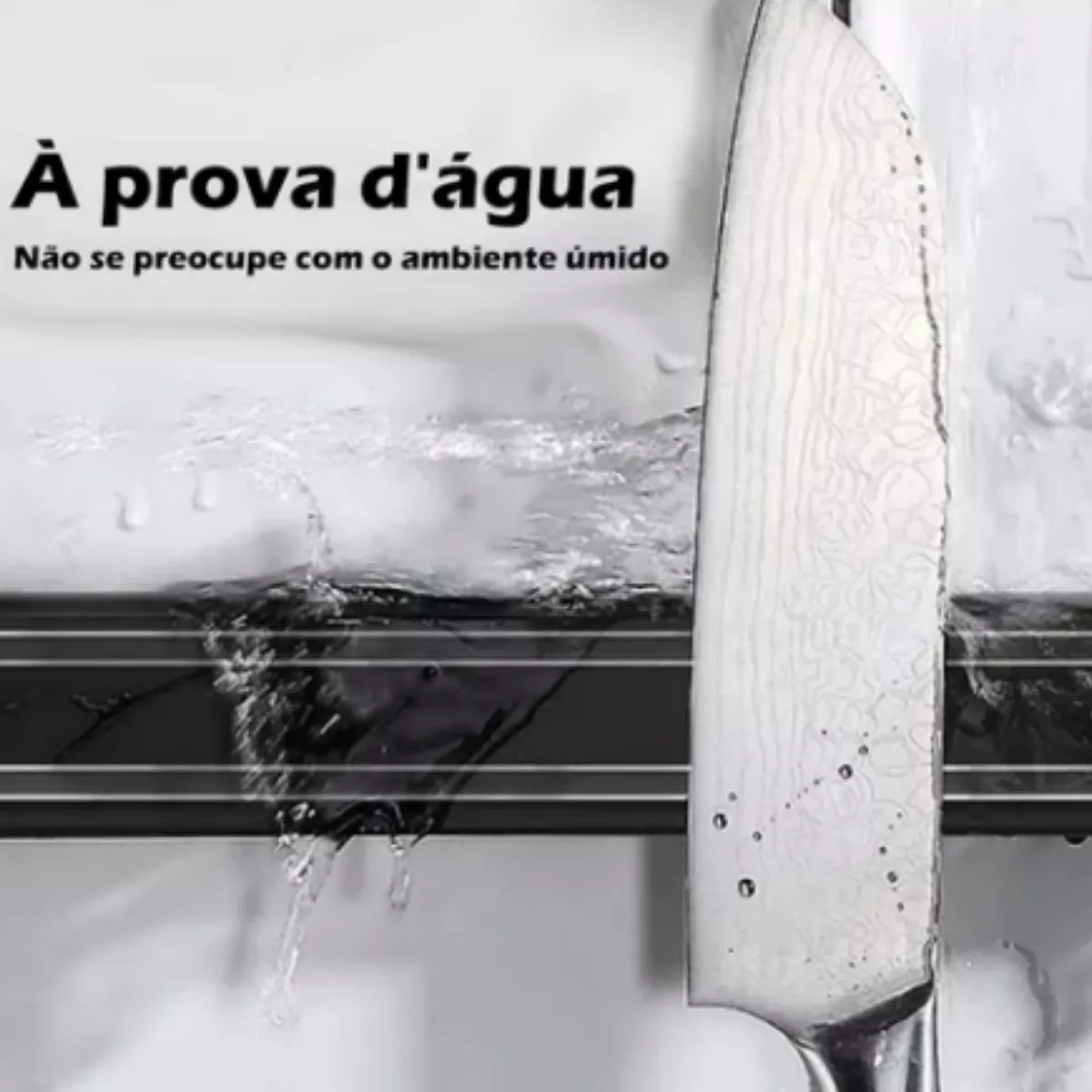 Barra Magnética Imã Suporte Facas Ferramentas 33cm