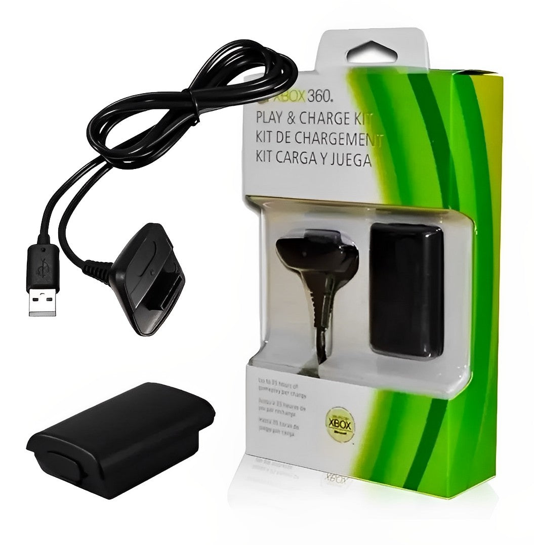 Bateria Carregador Controle Xbox 360 Fat Super Slim - G POWER