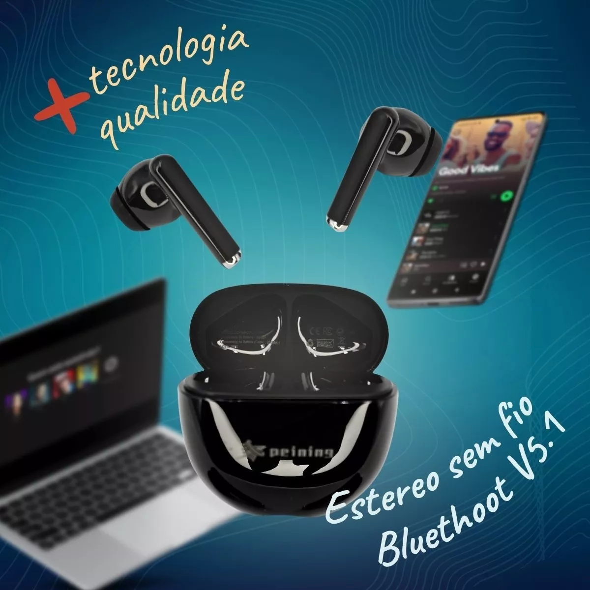 Fone Earbuds Tws Peining P612 - G POWER