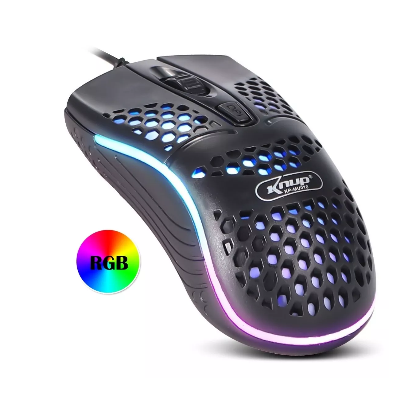 Mouse Gamer Usb Led Knup Com Fio Rgb Ultra - G POWER