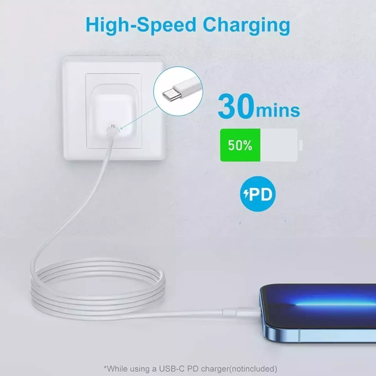 Cabo Para iPhone Turbo Pd 1m