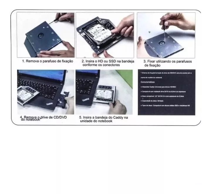 Case Adaptador Caddy 12,7mm - G POWER