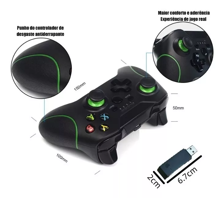 Controle Xbox One Sem Fio Joystick - G POWER