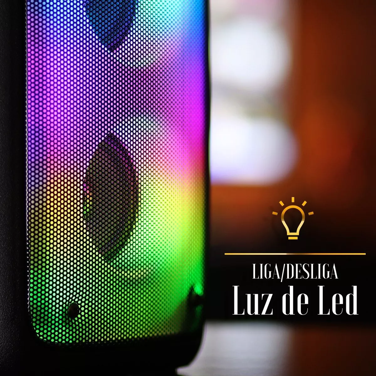 Caixa De Som Bluetooth Amplificada 20w Led Portátil Fm Usb - G POWER