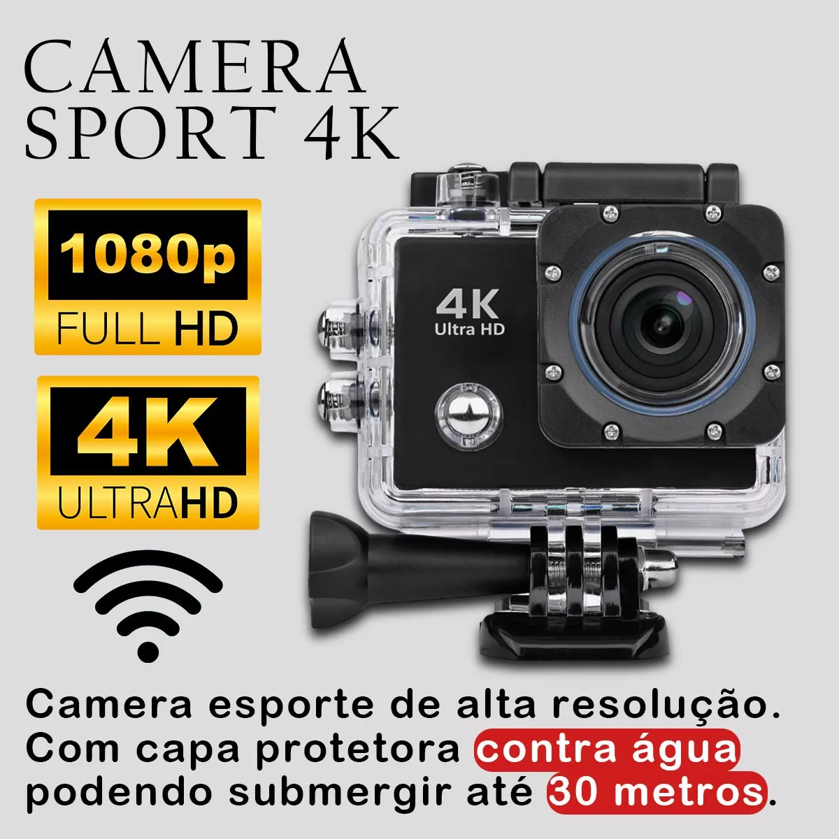 Câmera Filmadora Sport 4k Ultra Hd - G POWER