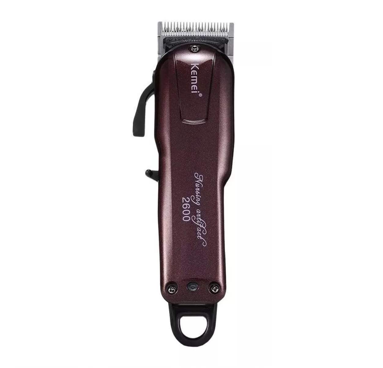 Máquina de Cabelo Kemei KM-2600 - Bordô - 220V - G POWER
