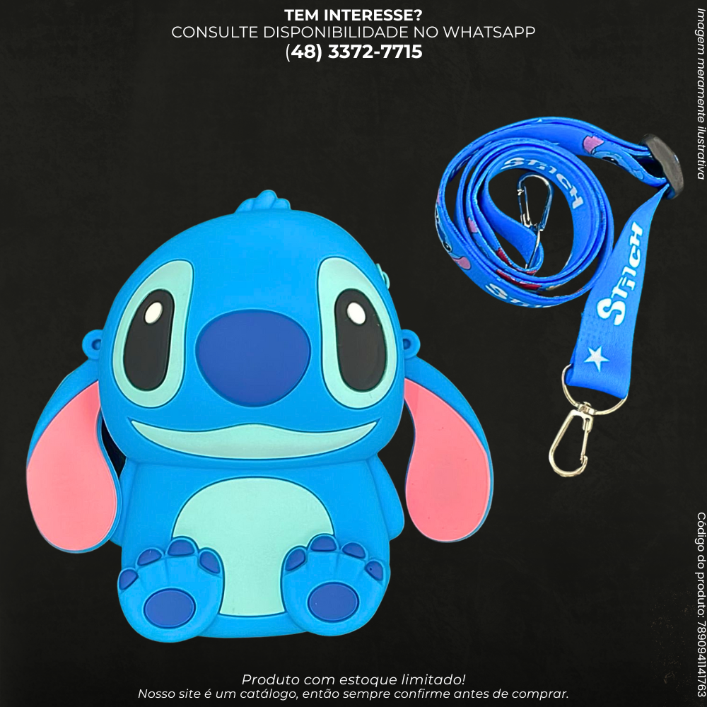 Bolsa Infantil Personagens em Silicone com Alça