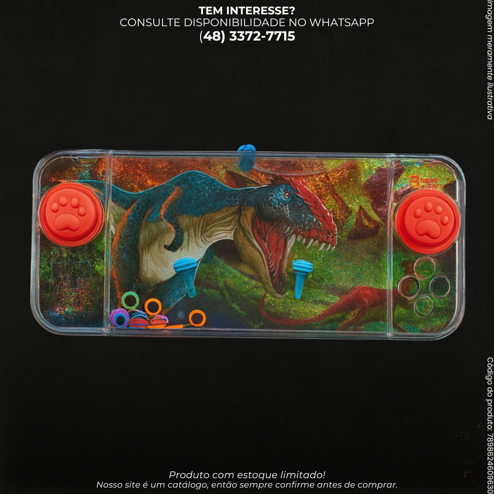 Jogo de Água Portátil Dinossauro