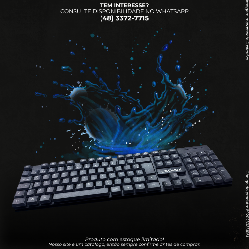 Teclado USB Resistente à Água