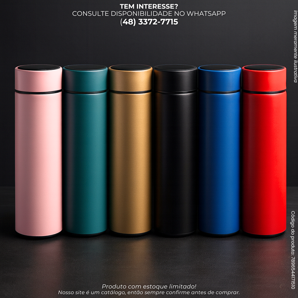 Garrafa Térmica Inteligente com Display Digital 500ml