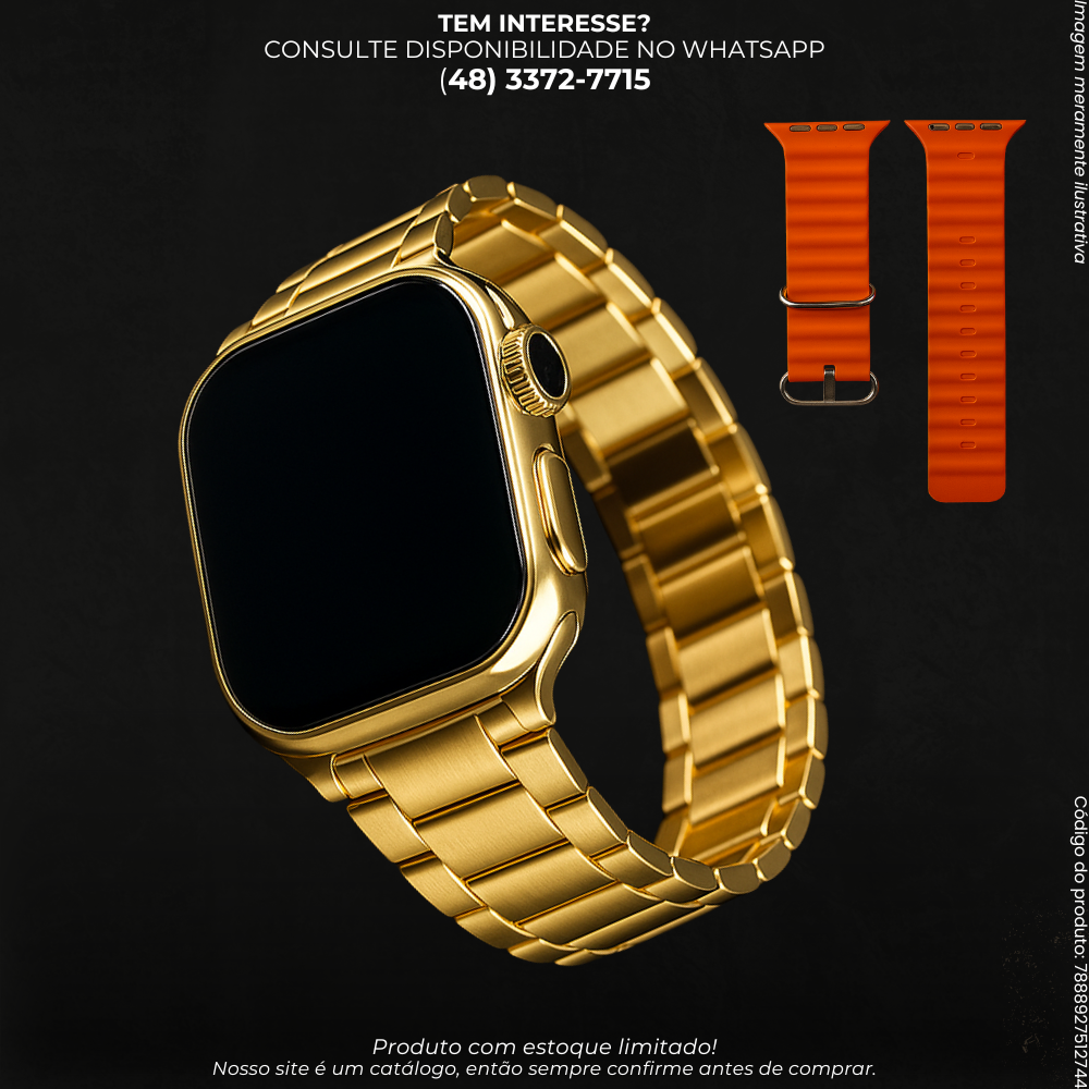 Smartwatch X10 Ultra 3 Max Golden Edition – Tela 2.19”