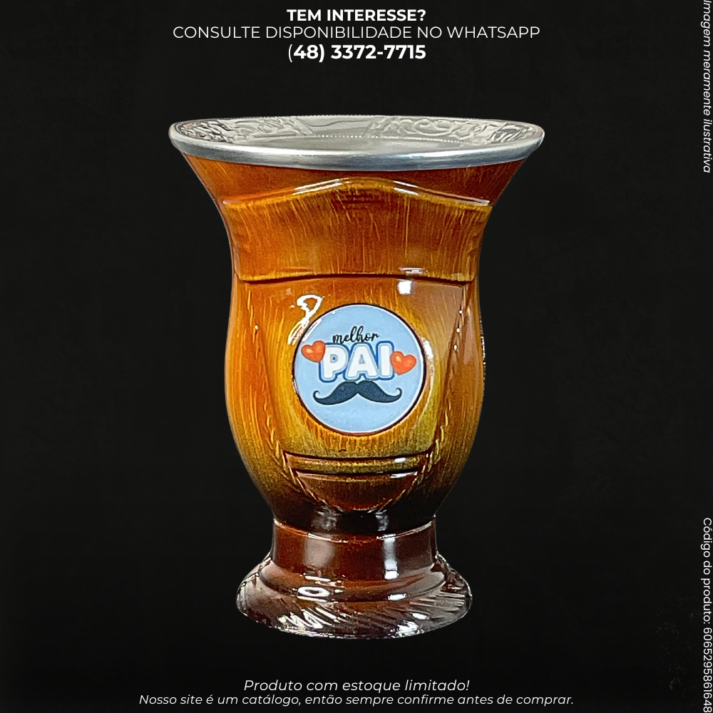 Cuia de Chimarrão Melhor Pai