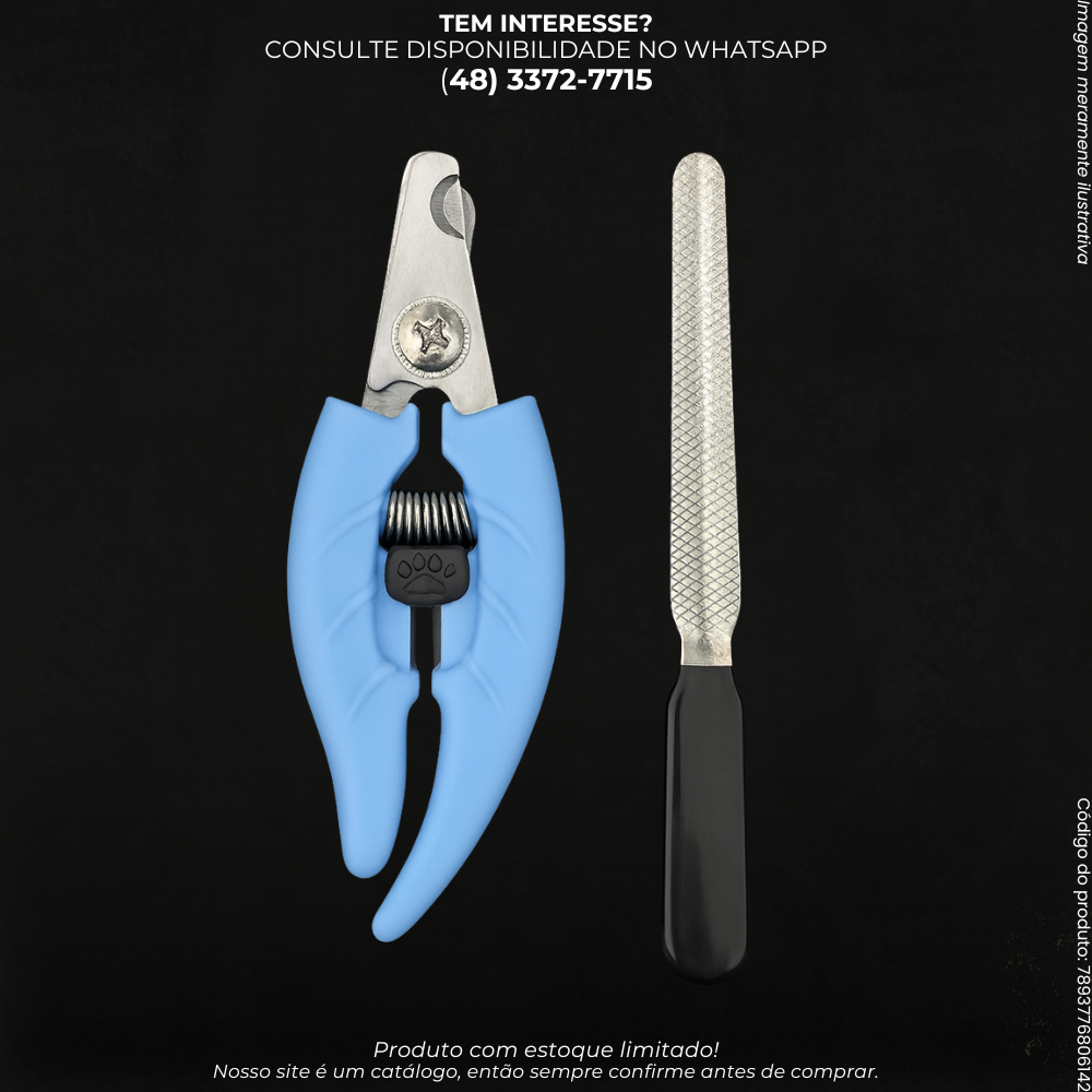 Cortador de Unhas Pet com Lixa