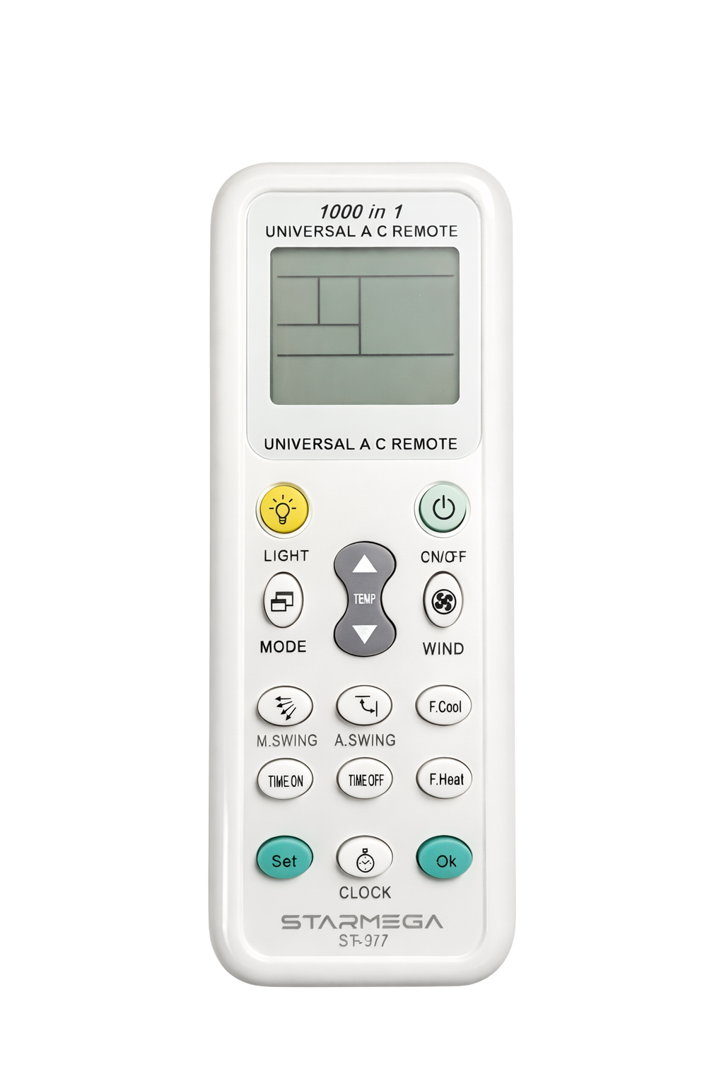Controle Remoto Universal para Ar-Condicionado 1000 em 1