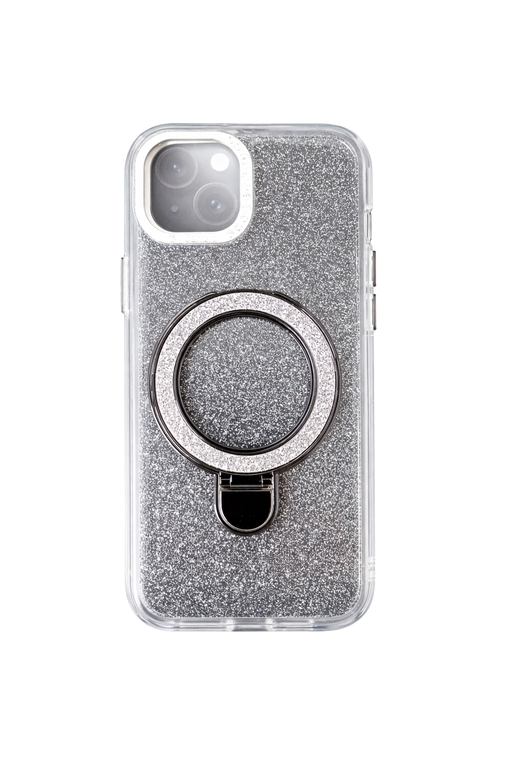 Capinha com Suporte Anel e Glitter para Celular Proteção Diária