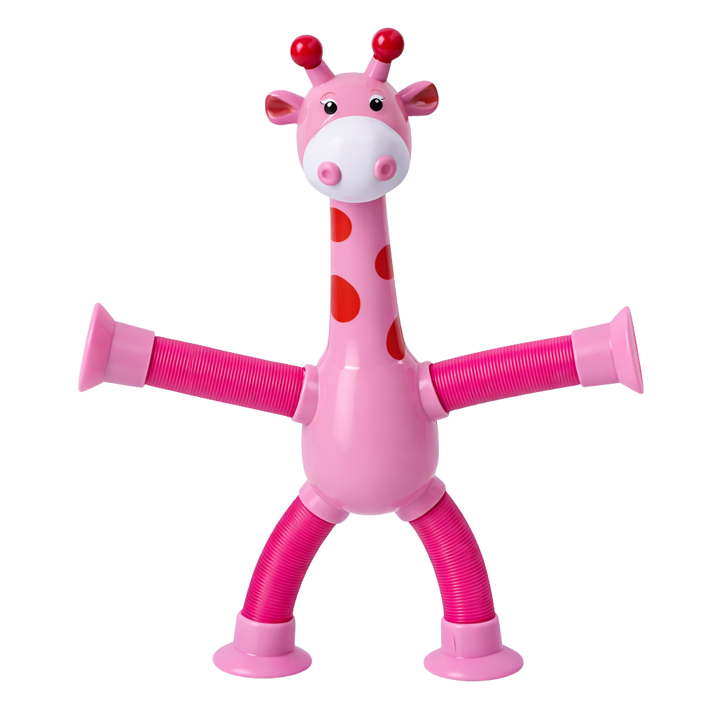 Brinquedo Infantil Girafa Flexível com Ventosas