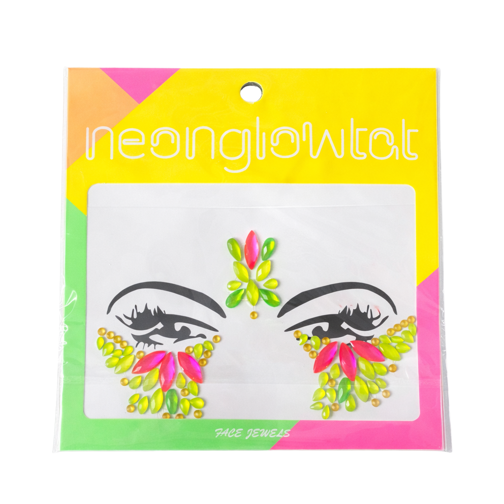 Adesivo Facial Neon Glow Carnaval