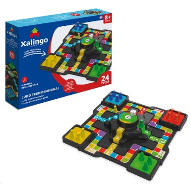 JOGO LUDO TRIDIMENSIONAL - XALINGO: DIVERTIMENTO E ESTRATÉGIA EM UM SÓ JOGO! 🎲🧩