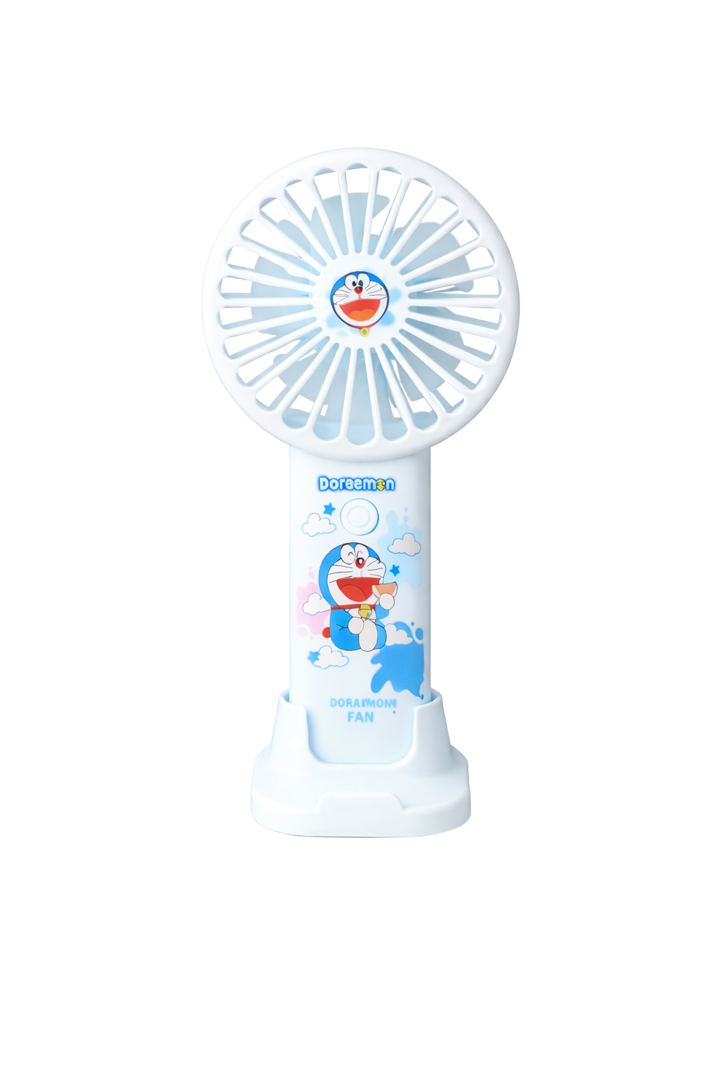 Mini Ventilador Portátil Recarregável com Base de Apoio