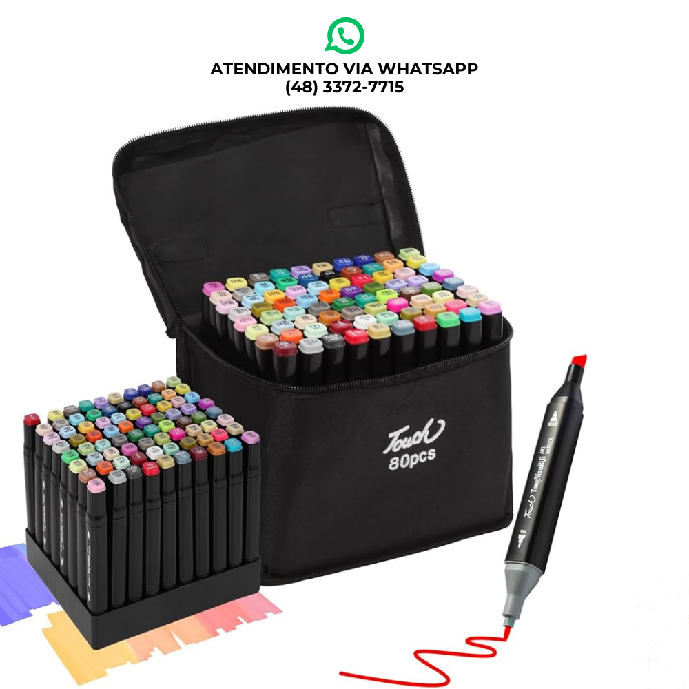 CANETINHA PROFISSIONAL 80 CORES