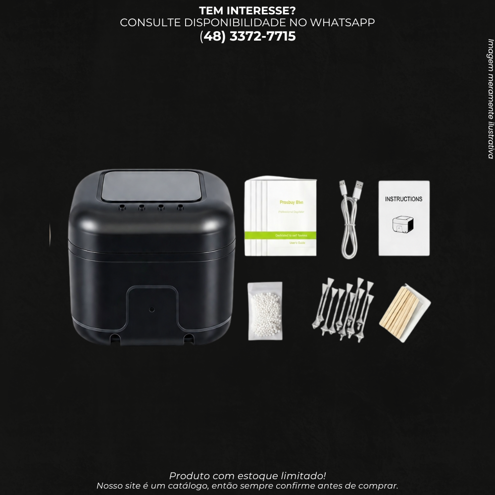 Mini Aquecedor de Cera Elétrico DS15639 para Depilação com Acessórios