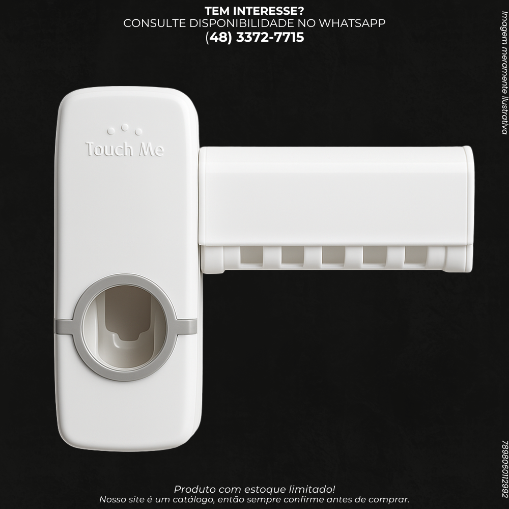 Dispenser de Creme Dental com Suporte para 5 Escovas