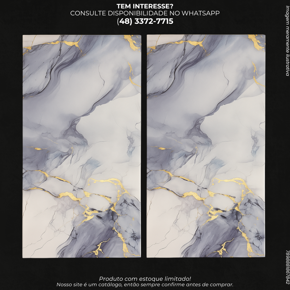 Revestimento Autoadesivo Mármore Luxo 60x30cm